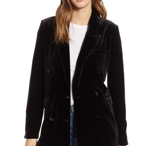 Blank NYC Velvet Relaxed Blazer